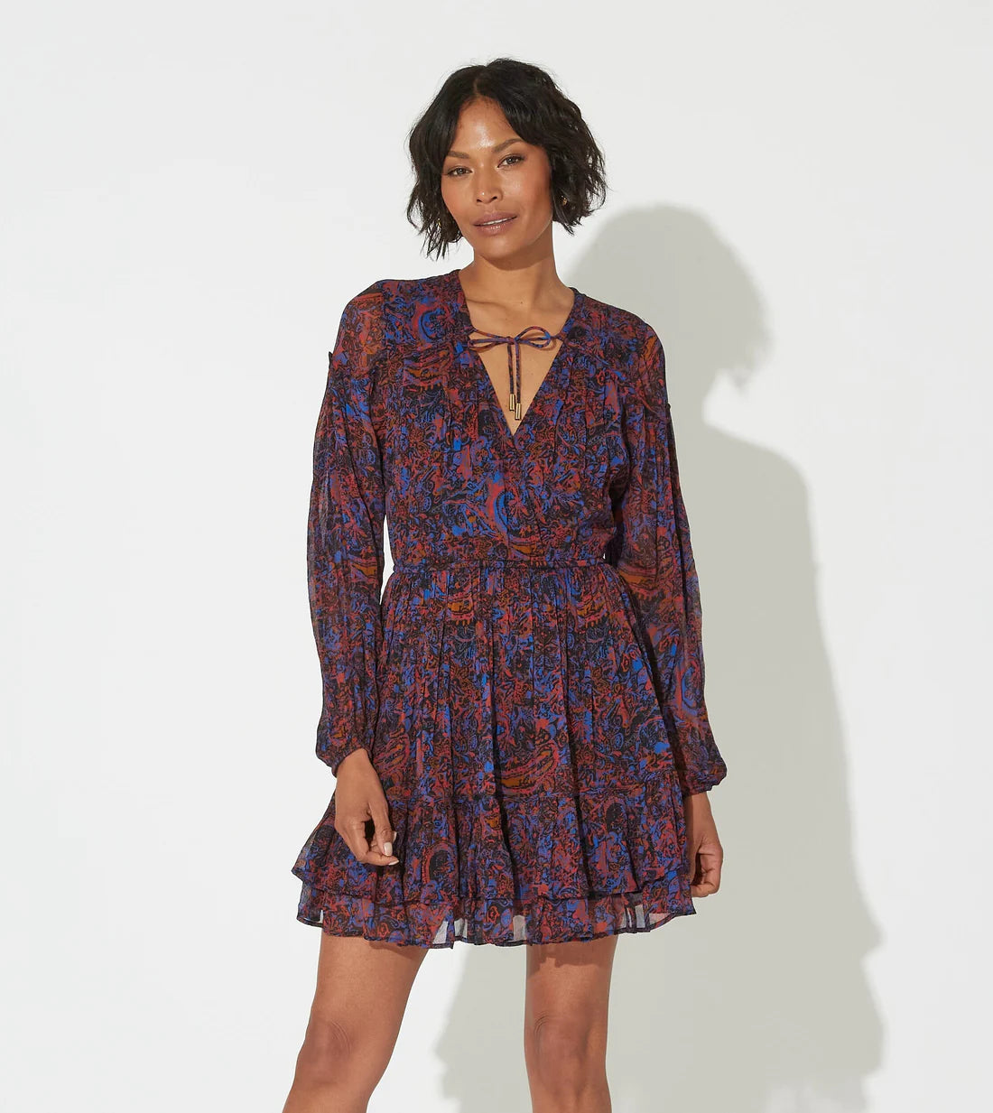 CLEOBELLA NISHA MINI DRESS - RETROGRADE PAISLEY