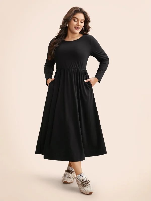 Supersoft Essentials Elastic Waist Midi Dress