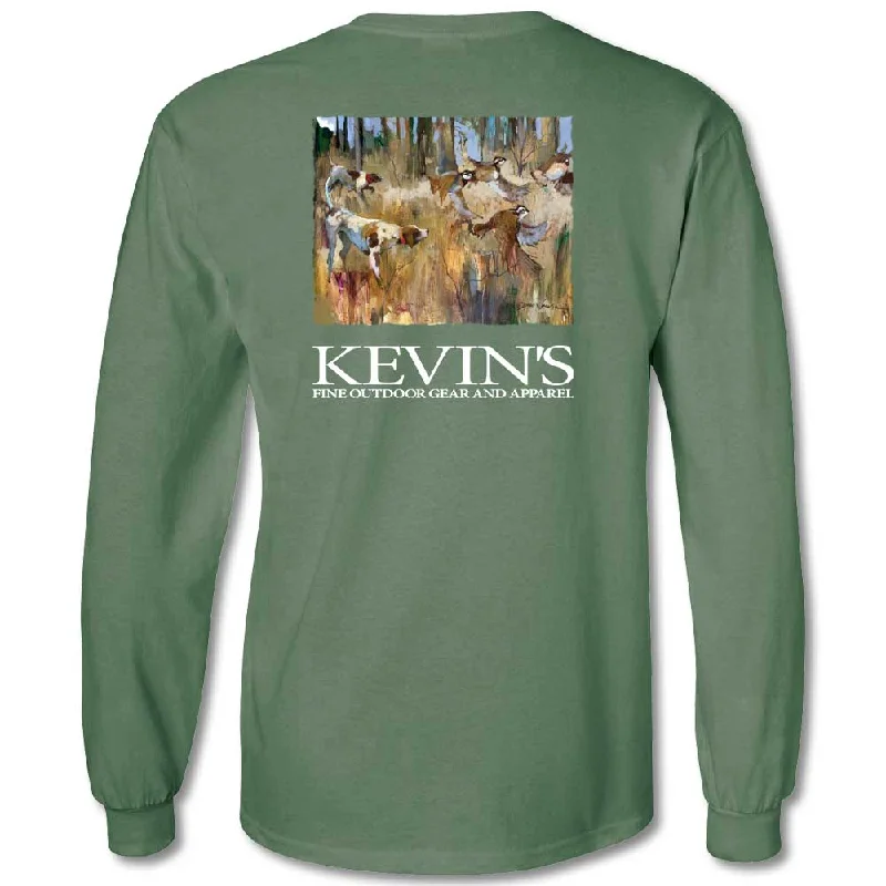 Kevin's Dirk Walker On Point Flushed Covey Long Sleeve T-Shirt Terry Blend Velvet Blend Canvas Blend Kevin's Dirk Walker On Point Flushed Covey Long Sleeve T-Shirt Terry Blend Velvet Blend Canvas Blend