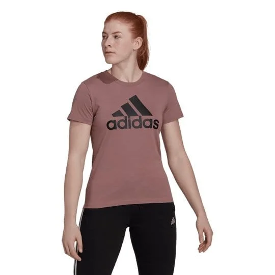 ADIDAS WOMEN'S LOUNGEWEAR ESSENTIALS LOGO PURPLE TEE Cashmere Blend Cotton Blend Poly Blend ADIDAS WOMEN'S LOUNGEWEAR ESSENTIALS LOGO PURPLE TEE Cashmere Blend Cotton Blend Poly Blend