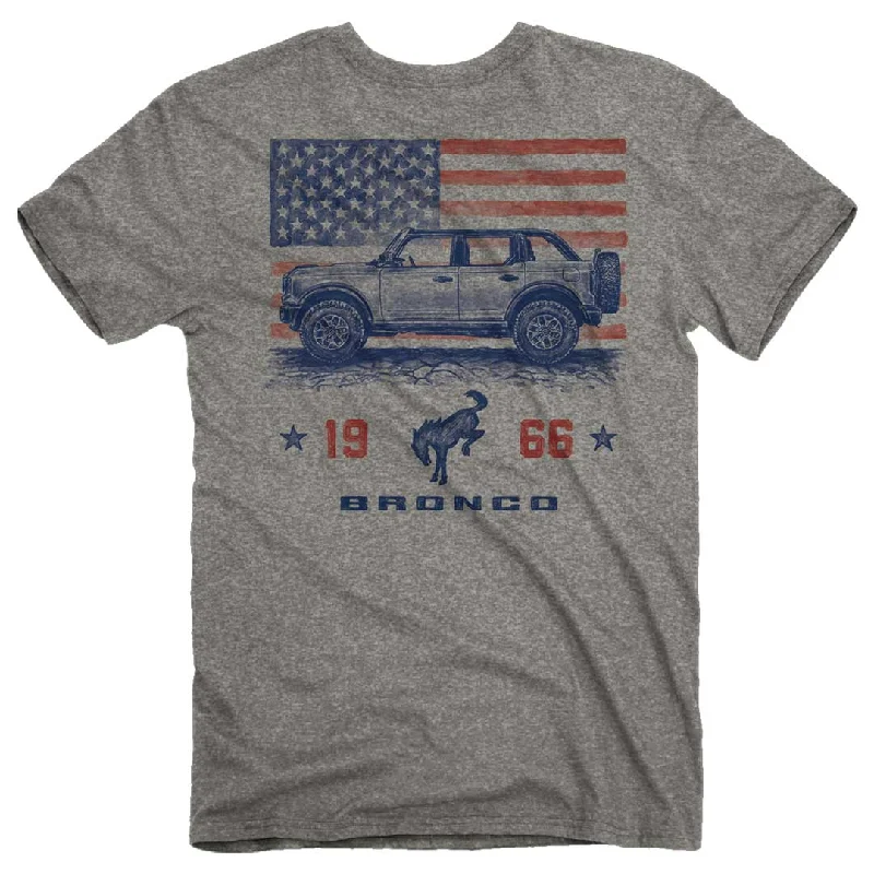 Ford Bronco - USA T-Shirt Thin T-Shirt Open Front Quick Dry