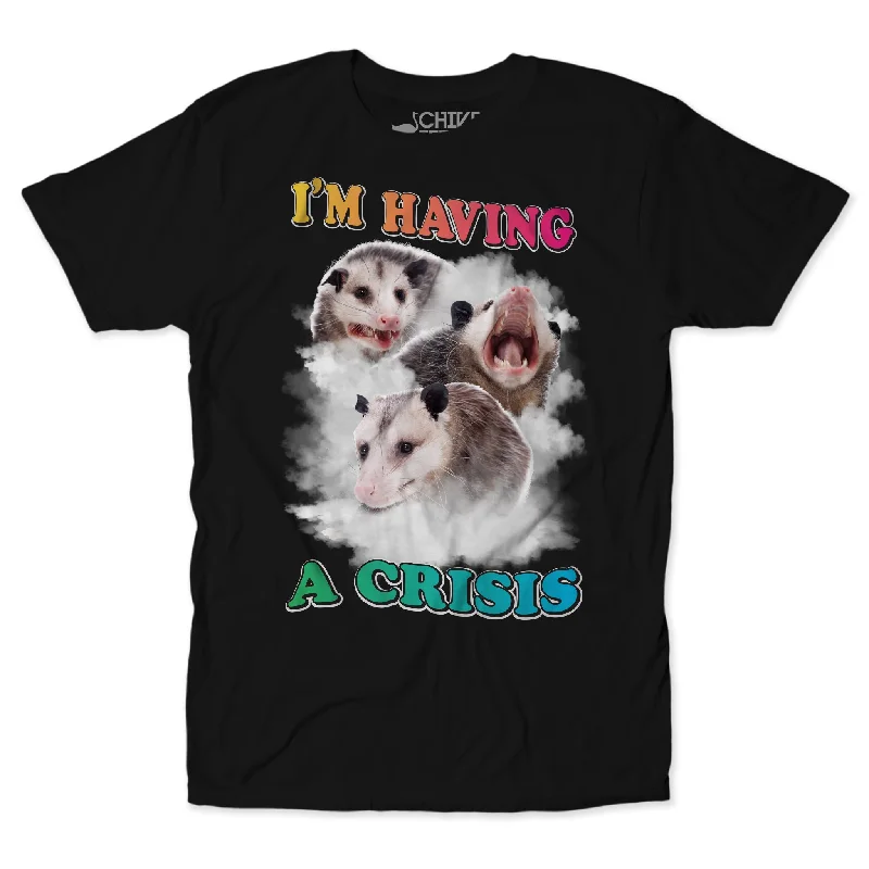 I'm Having A Crisis Unisex Tee Silk Blend Satin Velvet