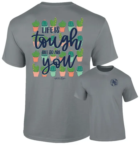 Southernology Women's Cactus Life Is Tough Tee Nylon Fabric Polyester Fabric Spandex Fabric Southernology Women's Cactus Life Is Tough Tee Nylon Fabric Polyester Fabric Spandex Fabric