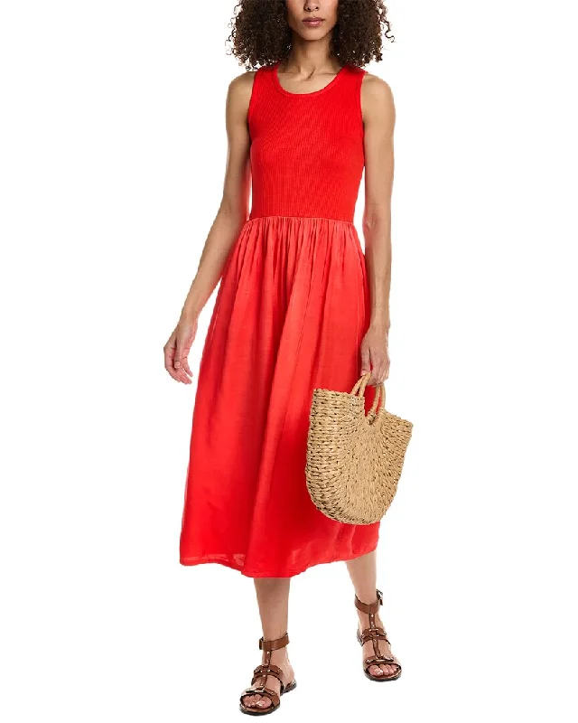 SUNDRY Mix Media Tank Maxi Dress