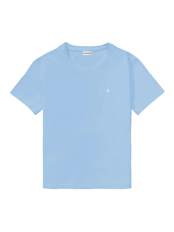 The Relaxed Tee - Glacier Blue Chenille Blend Fleece Blend Nylon Blend