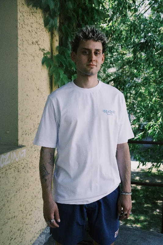 unisex cotton t-shirt - retro white Fleece Nylon Spandex