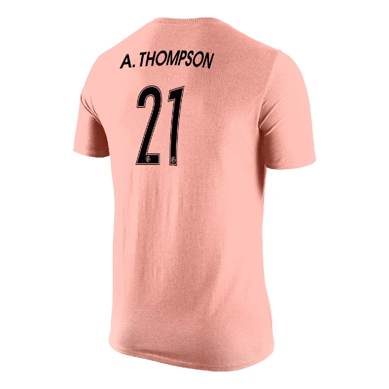 Angel City FC Nike Unisex Alyssa Thompson Name and Number Sol Rosa Short Sleeve T-Shirt