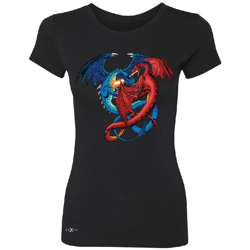 Zexpa Apparelâ„¢ Duel Dragon  Women's T-shirt Cool GOT Ball Thronies Tee