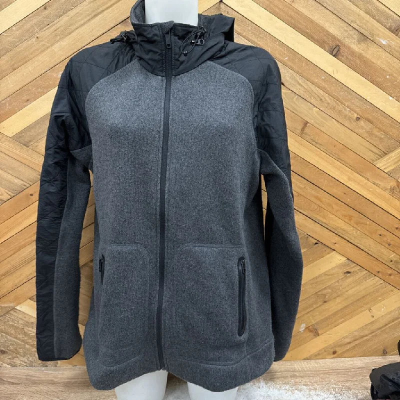 Burton - Women's Hybrid Fleece Jacket - MSRP comp $170: Grey/Black-women-XL Elasticated Jacket Padded Jacket Insulated Jacket Burton - Women's Hybrid Fleece Jacket - MSRP comp $170: Grey/Black-women-XL Elasticated Jacket Padded Jacket Insulated Jacket