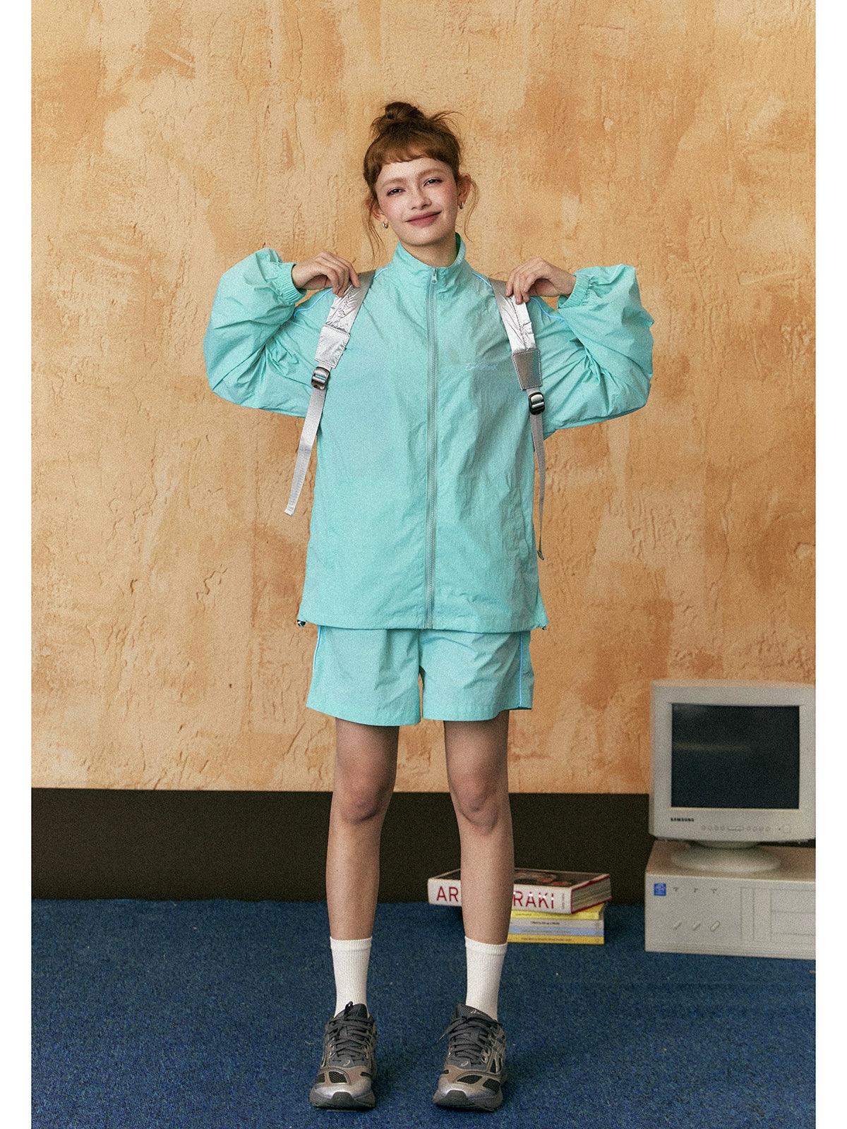 Ezek Unisex Two-Piece Tracksuit - Lightweight Zip-Up Jacket And Shorts Set For Sports And Leisure Jersey Jacket Tulle Jacket Batik Jacket Ezek Unisex Two-Piece Tracksuit - Lightweight Zip-Up Jacket And Shorts Set For Sports And Leisure Jersey Jacket Tulle Jacket Batik Jacket