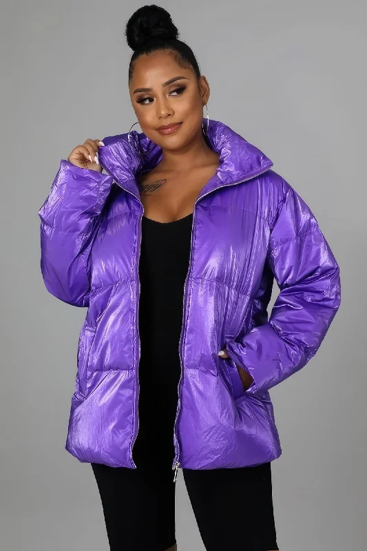 Non-stretch Bomber Jacket Zippered Front Buttoned Front Snap Front