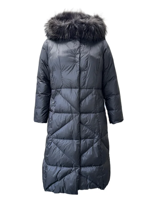 Marina Rinaldi Women's Dark Grey Puzzle Quilted Jacket NWT Toggled Jacket Drawstring Jacket Belted Jacket Marina Rinaldi Women's Dark Grey Puzzle Quilted Jacket NWT Toggled Jacket Drawstring Jacket Belted Jacket