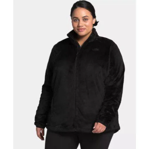 The North Face Women's Plus Size Osito Full Zip Fleece Jacket Wool Fabric Cashmere Fabric Tweed Fabric