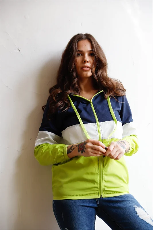 Colorblock Zip-up Hooded Wind Jacket Belted Jacket Elasticated Jacket Padded Jacket Colorblock Zip-up Hooded Wind Jacket Belted Jacket Elasticated Jacket Padded Jacket