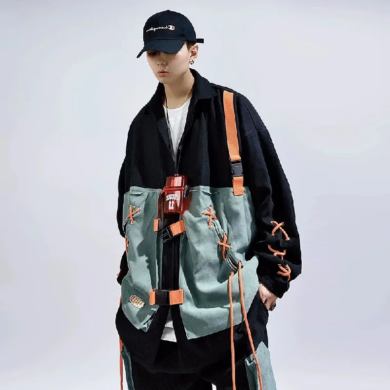 Urban Utility Cargo Jacket Insulated Jacket Fitted Jacket Loose Jacket