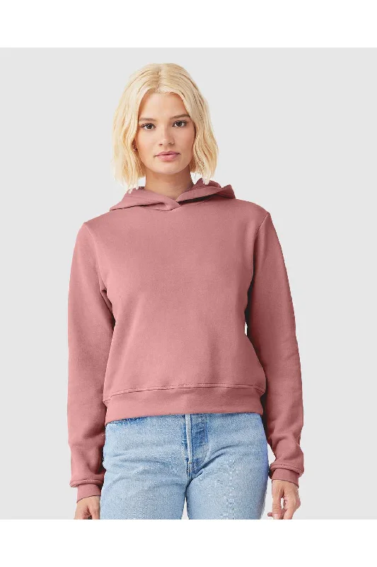 Bella + Canvas Womens Classic Hooded Sweatshirt Hoodie - Mauve