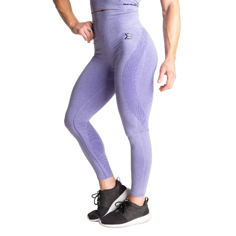 Better Bodies Rockaway Seamless Leggings - Athletic Purple Melange Comfortable Fleece-Lined Leggings Better Bodies Rockaway Seamless Leggings - Athletic Purple Melange Comfortable Fleece-Lined Leggings
