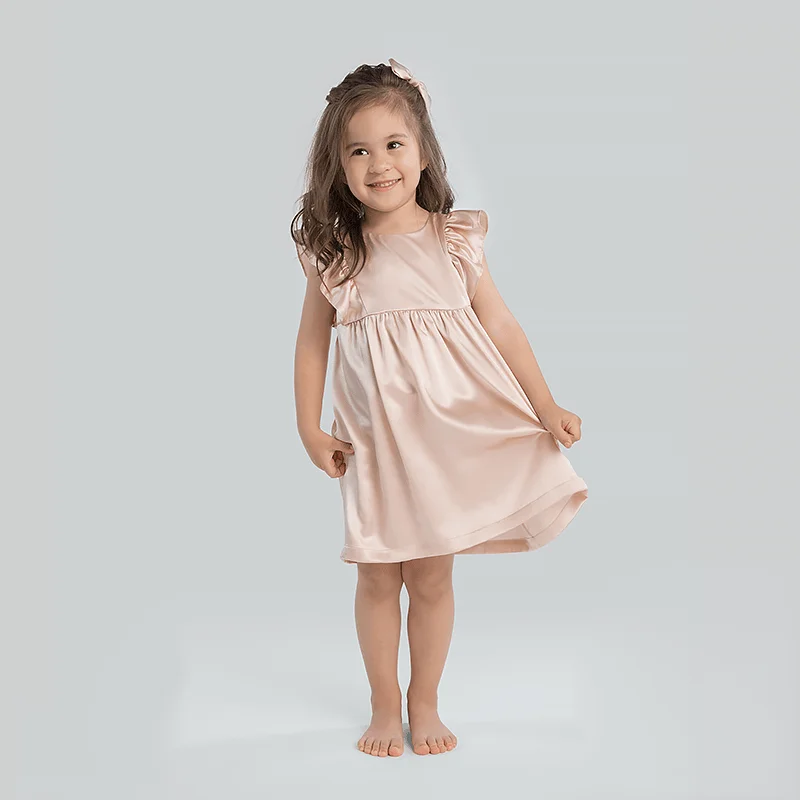 Cute Solid Color Silk Skirt For Girl denim skirt trendy