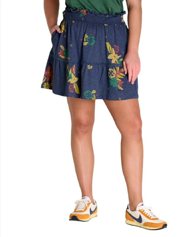 Marigold Ruffle Skirt leather skirt refined