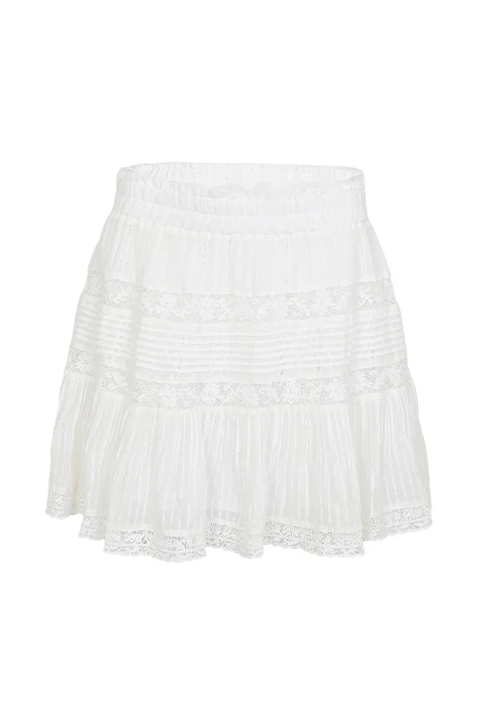 Moulin Skirt True White chiffon skirt flowing
