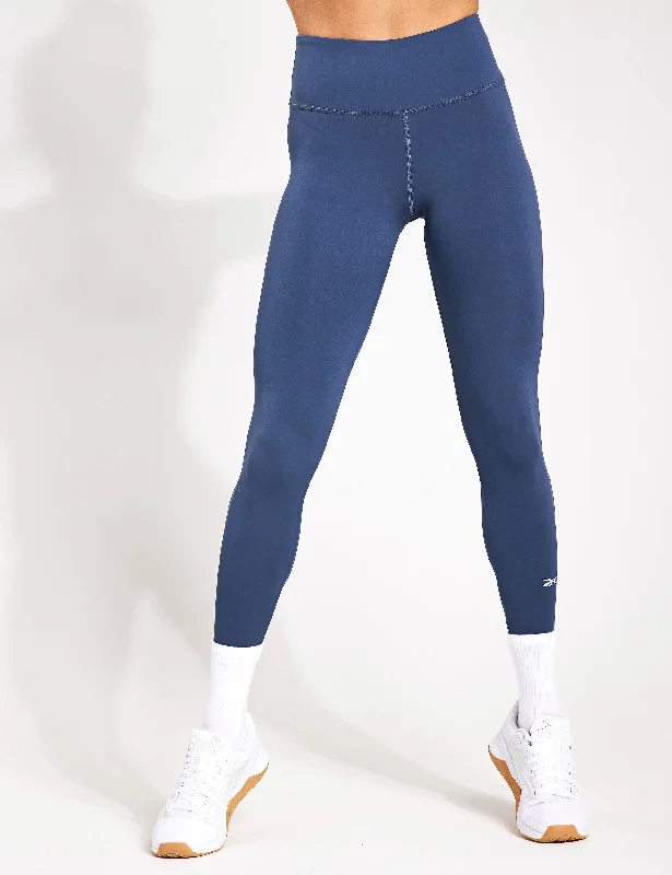Active Collective Dreamblend 7/8 Leggings - East Coast Blue Elegant Satin Finish Leggings Active Collective Dreamblend 7/8 Leggings - East Coast Blue Elegant Satin Finish Leggings