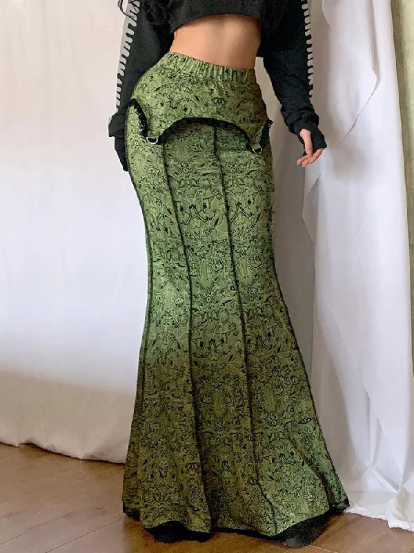 Vintage Slim Fit Maxi Skirt lightweight skirt design