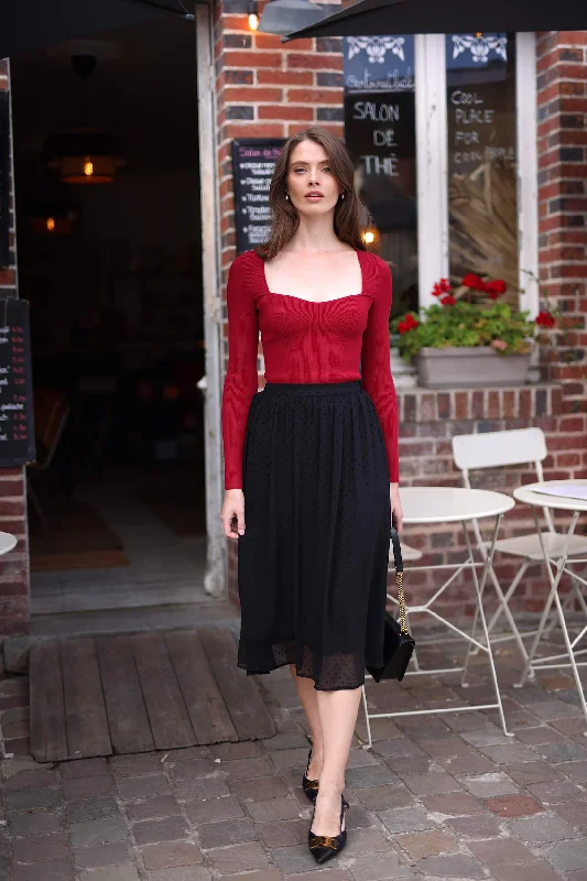 Aude Skirt flowy skirt hem