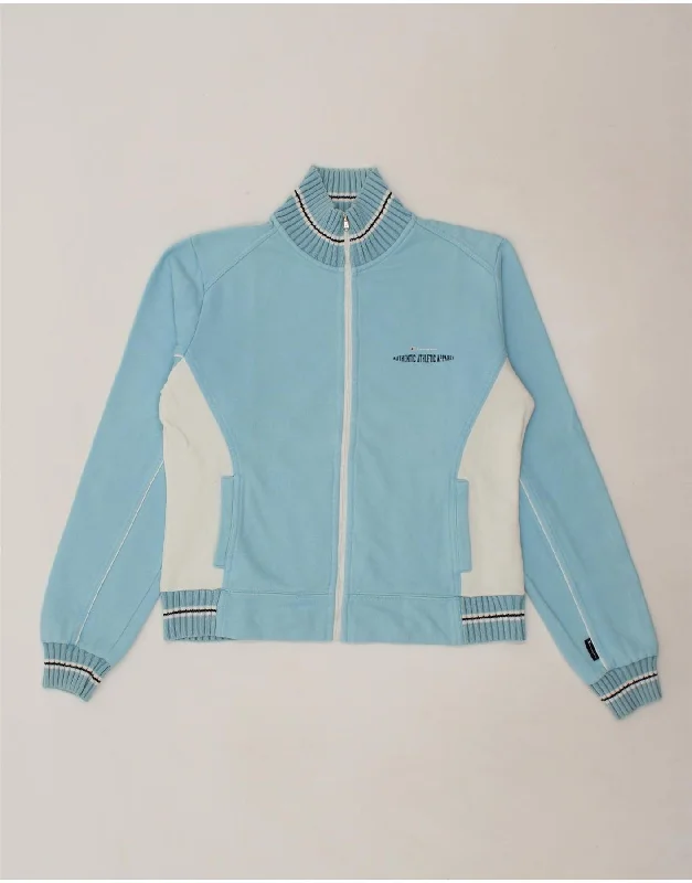 CHAMPION Womens Tracksuit Top Jacket UK 18 XL Blue Colourblock Cotton