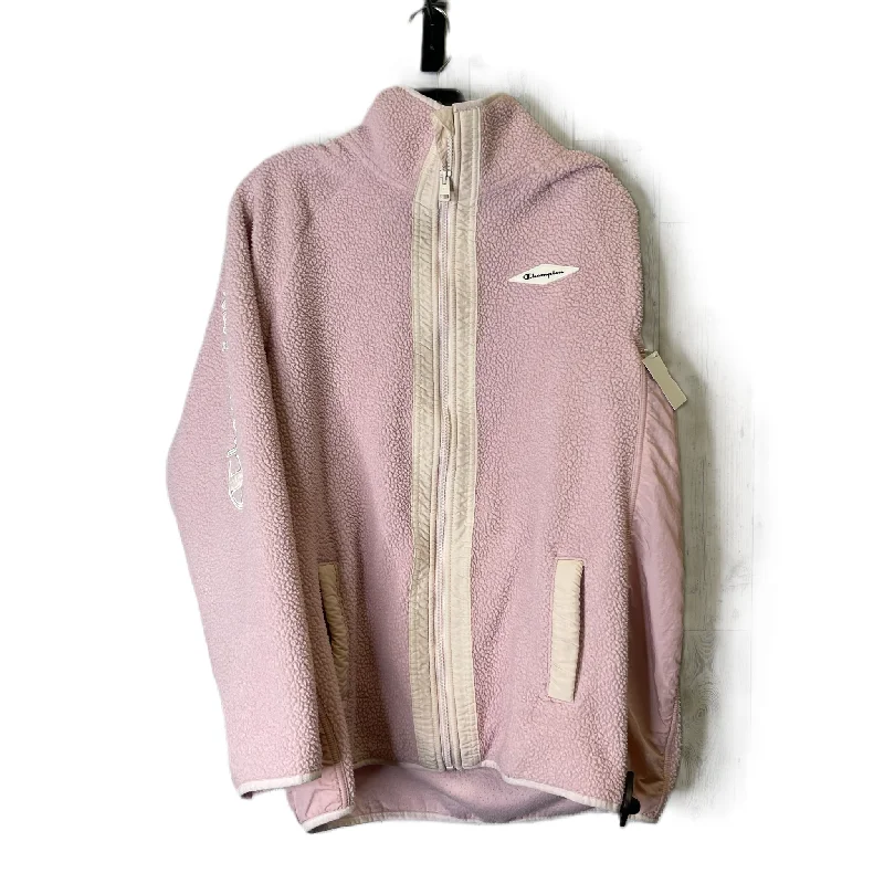 Jacket Faux Fur & Sherpa By Champion In Pink, Size: Xl