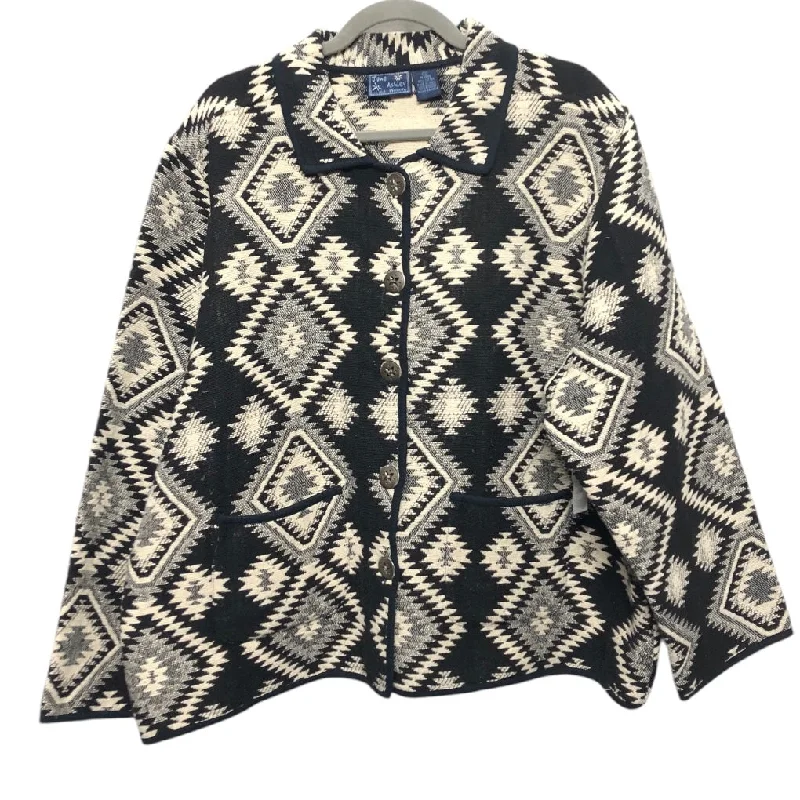 Jacket Other By Jane Ashley In Black & Cream, Size: 2x