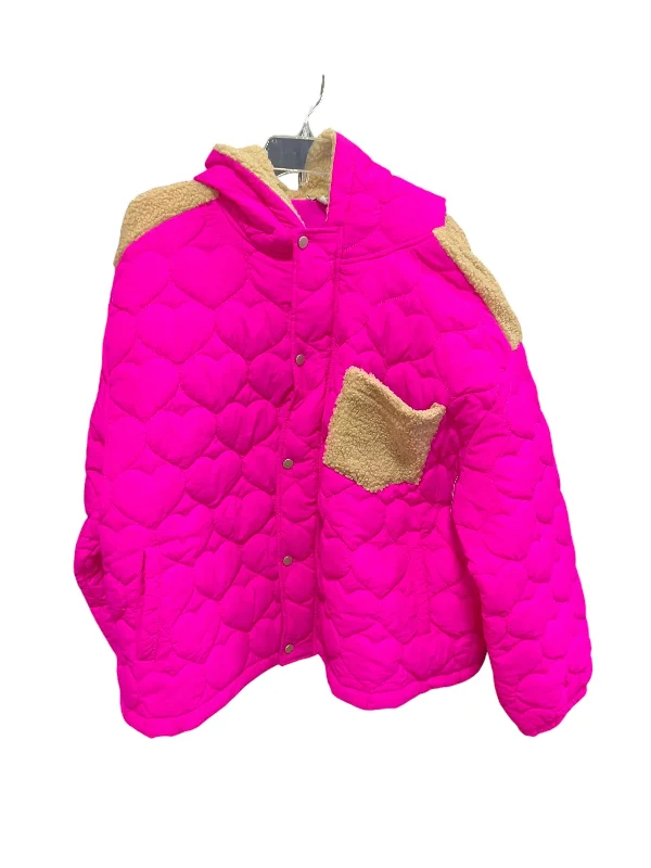 Jacket Puffer & Quilted By White Birch In Pink, Size: 2x