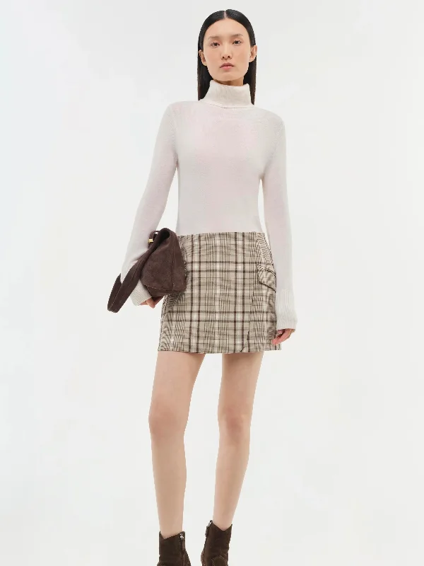 Payton Wrap Mini Skirt linen skirt relaxed