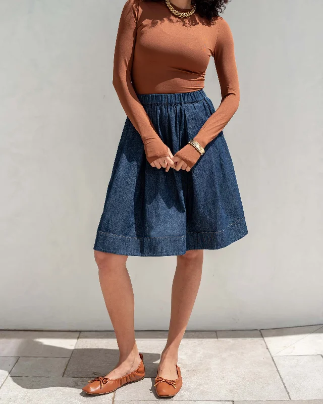 Pixie Chambray Skirt lace skirt romantic