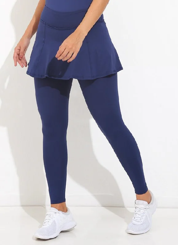 Skirted Legging ECO (Navy) pleated skirt texture