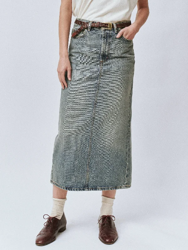 The Column Skirt chiffon skirt lightweight