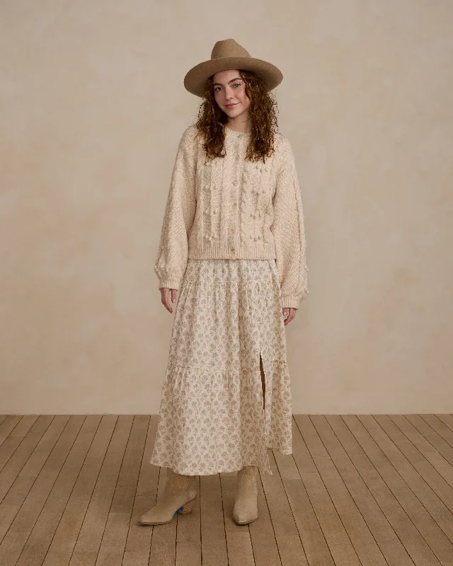 Tiered Midi Skirt | Marigold leather skirt durable