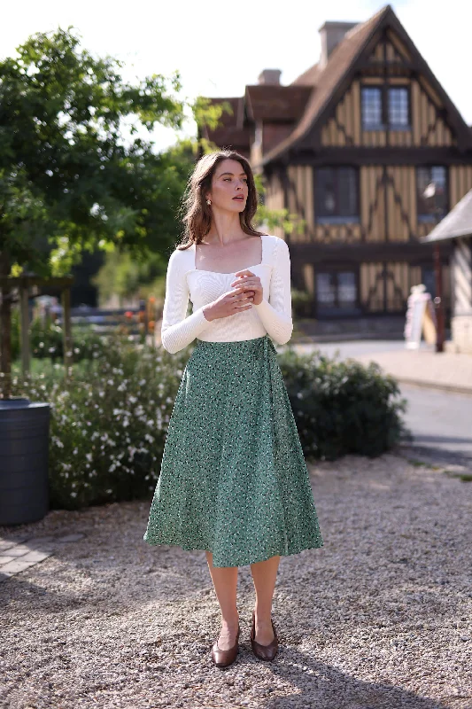 Dusty green floral