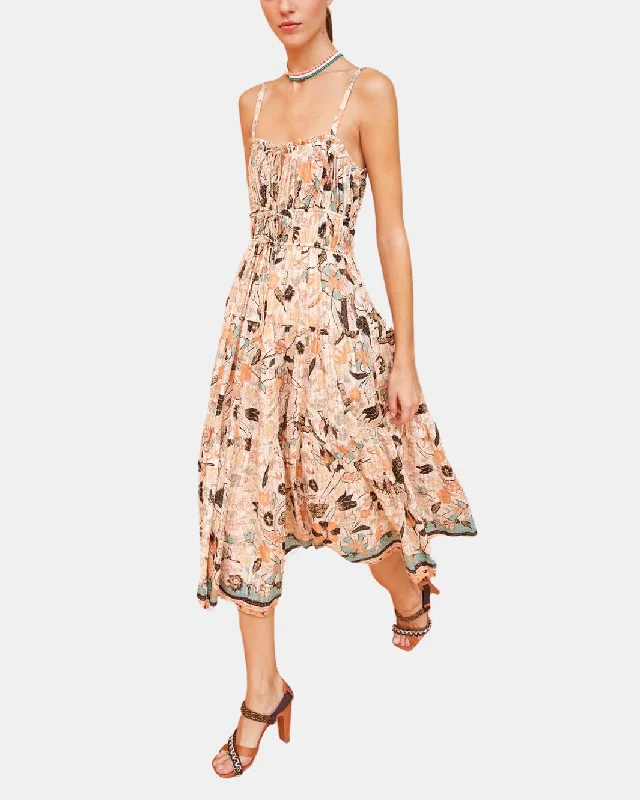 ANISA DRESS IN PEARL FLORA
