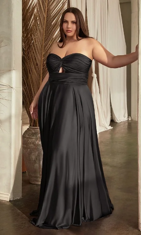 Plus-Size Strapless Sweetheart Prom Dress 7496C