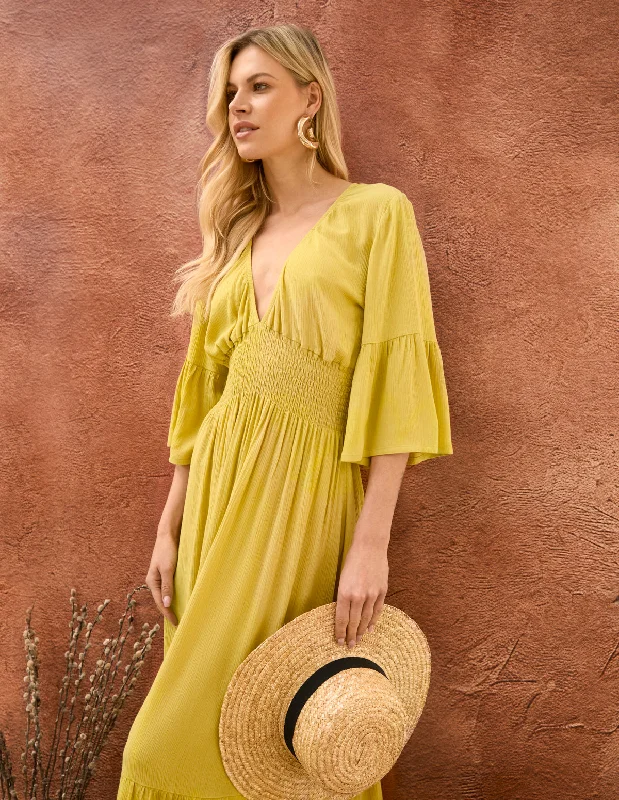 Shirred Empire Bust Dress