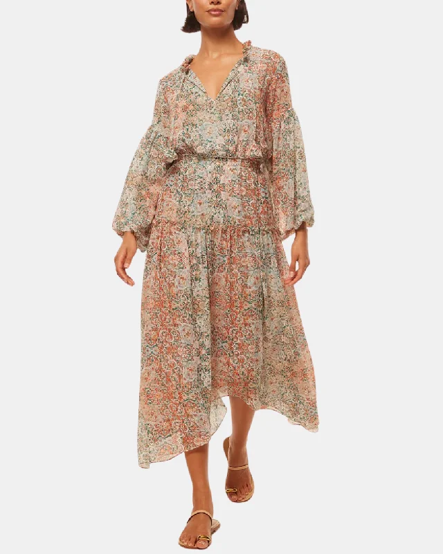 TASIA DRESS IN OMBRE TAPESTRY