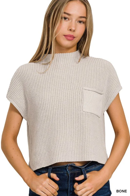Fray Mock Neck Short Sleeve Cropped Sweater Long Sweater Short Sweater Cropped Sweater Fray Mock Neck Short Sleeve Cropped Sweater Long Sweater Short Sweater Cropped Sweater