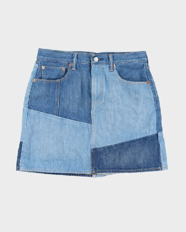 Levi's Patchwork Denim Mini Skirt - W30