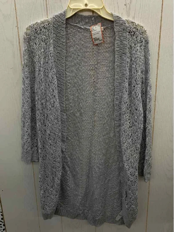 Maurices Gray Womens Size M Sweater Tailored Straight A-Line