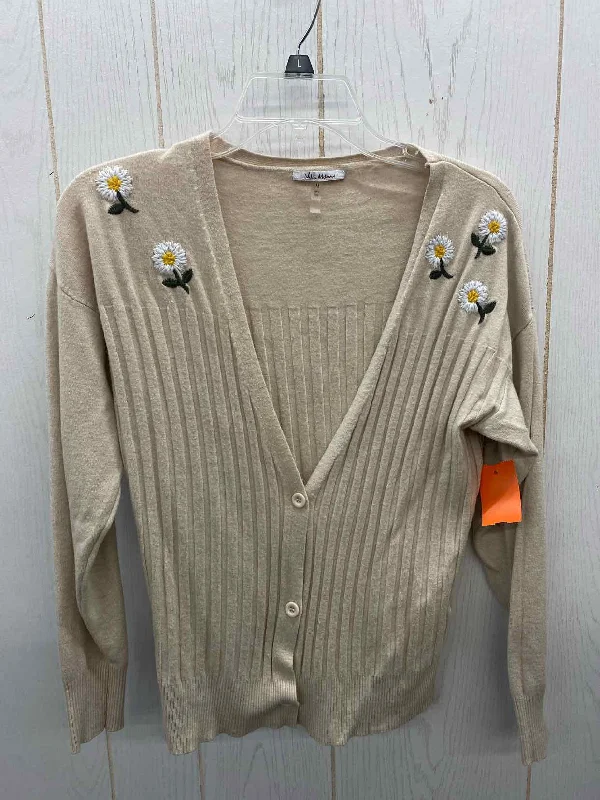 Vila Milano Tan Womens Size M Sweater Wool Sweater Cotton Sweater Cashmere Sweater